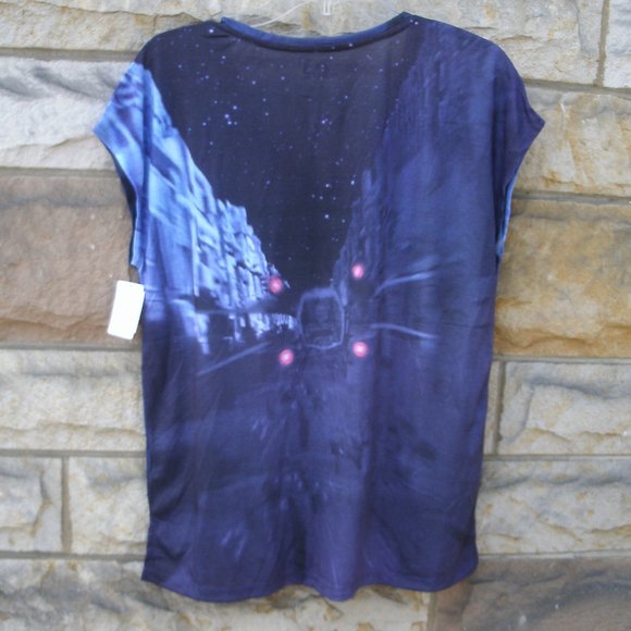 Star Wars Death Star & Fighters Scene Shirt Womens - Picture 2 of 8